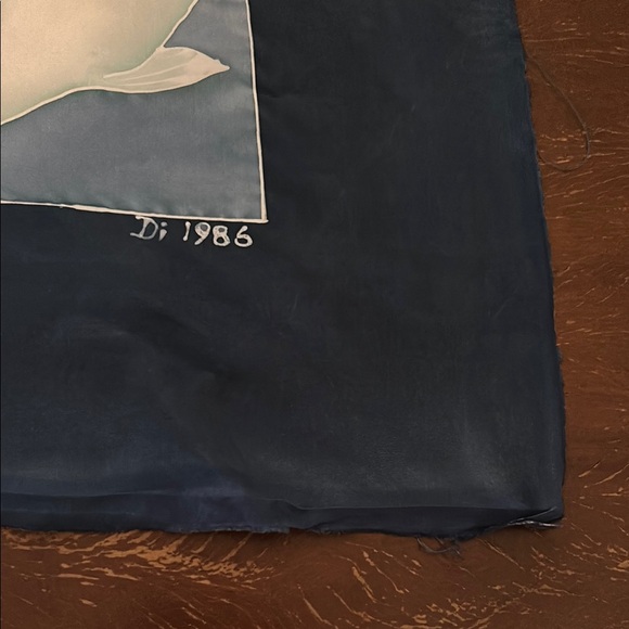 Blue Fish Art Scarf - Picture 4 of 13